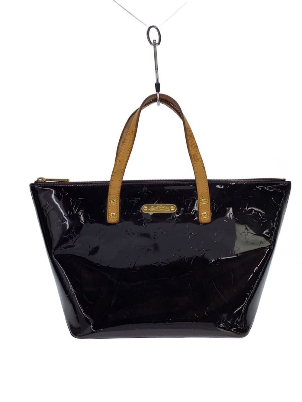 LOUIS VUITTON Bellevue Monogram Vernis Enamel Brown